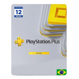 Playstation Plus Extra 12 Meses Brasil Assinatura Gift Card