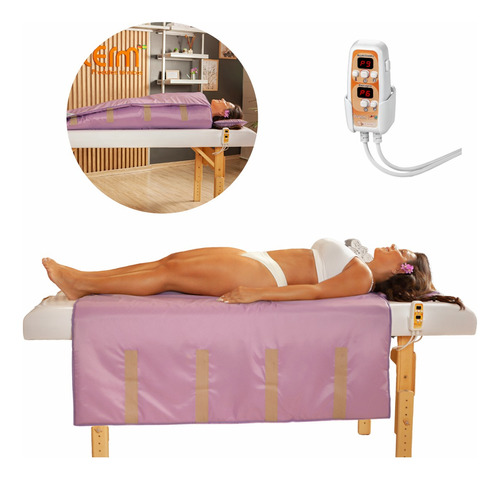 Vibro Manta Térmica Digital Massageadora + Kit Pantala