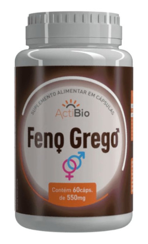 Feno Grego 60 Cápsulas 550mg Actibio