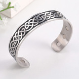 Pulsera Brazalete Nordico Vikingo Imanes Acero Inoxidable