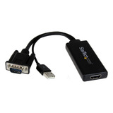 Adaptador Conversor Vga A Hdmi Con Usb Audio Y Alimentacion