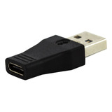 Adaptador Usb 3.0 Para Usb Tipo-c Cor Preto