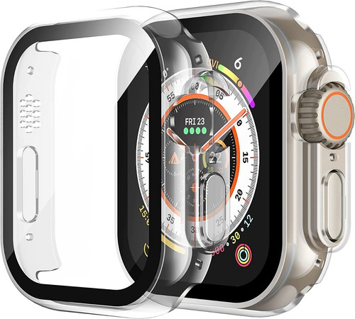 Funda Protectora Para Smart Watch Dt8 Ultra Con Templado