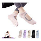 5 Par Calcetines Yoga Antiderrapantes Pilates Danza Mujer