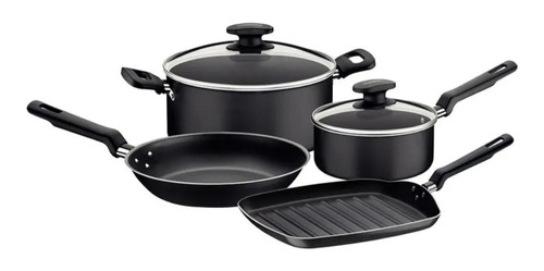 Set Ollas Bateria De Cocina X4 Pzs Tramontina Loreto Teflon