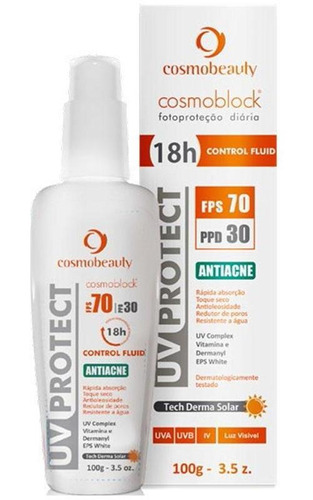 Protetor Solar Uv Protect Fps70 Control Fluid Cosmobeauty