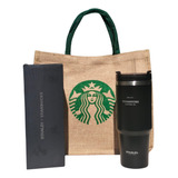 Kit Vaso Termo Starbucks - Stanley Incluye Bolsa De Yute
