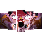 Quadro Decorativo Luffy Gear Second 128x60 5 Pcs