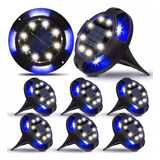 8pcs Lampara Solar Jardin Luz Led Exterior De Jardin 12led