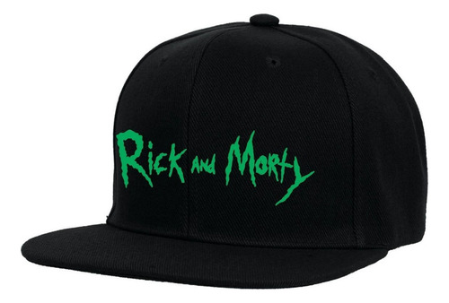  Gorra Plana Snapback - Rick And Morty - Logo - Serie - Tv