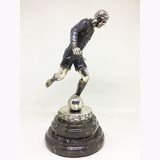 Antigua Figura En Petit Bronce Futbolista 1920