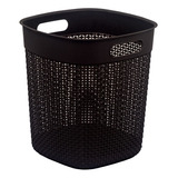 Cesto Preto Linha Naturalle Rattan 12,0 L Tabaco Rischoto