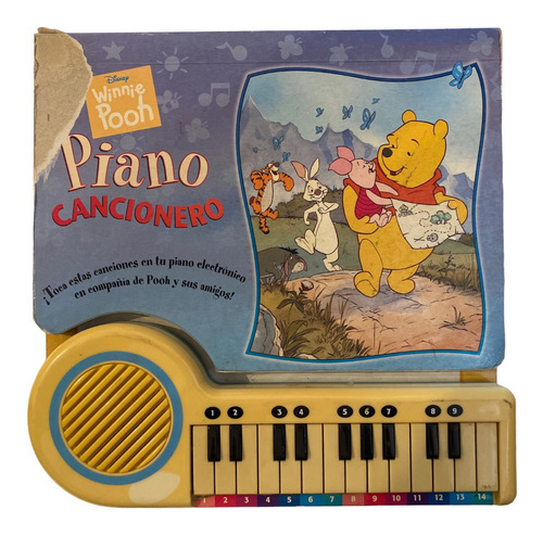 Libro Infantil Winnie Pooh Piano Y Cancionero Disney Vintage