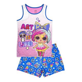 Conjunto De Pijamas Sin Mangas Lol Surprise Para Niñas