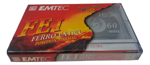 Par De Fitas Cassete Audio Emtec Ferro Extra 60 Minutos Tape