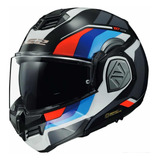 Casco Abatible Ls2 Advant Sport Negro/azul/rojo Ff906