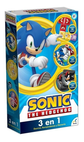 Set De Juegos 3 En 1 Para Niños De Sonic - Novelty