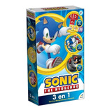Set De Juegos 3 En 1 Para Niños De Sonic Rompecabezas Domino