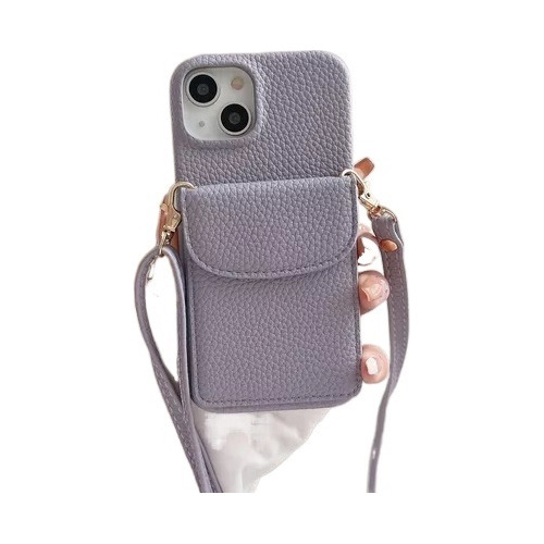 Bandolera Tipo Cartera De Cuero Para iPhone