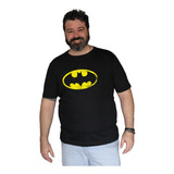 Batman Camiseta Masculina Clássico Super Herói 100% Algodão