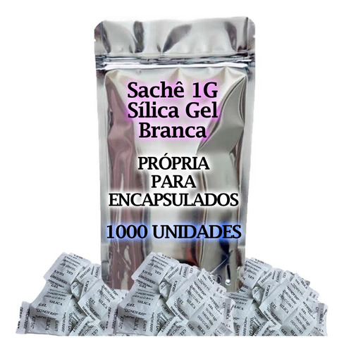 Silica Gel Branca 1g Pacote 1000 Unidades - Promoção
