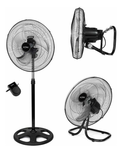 Ventilador Solac Booster Metálico 18 Pulgadas 3 En 1