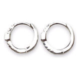 Aros Argolla Micropave Con Cuadradito De Plata 925