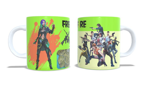 Caneca Personalizada Free Fire M11 Porcelana 