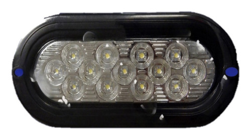 Plafón Ovalado 6 Pulgadas 13 Leds Blanco Baja Y Estrobo Ds