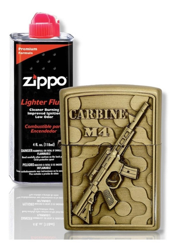 Kit Zippo / Gasolina + 1 Encendedor Tipo Zippo Am4