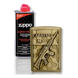 Kit Zippo / Gasolina + 1 Encendedor Tipo Zippo Am4