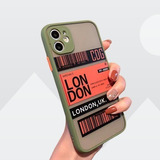 Case Funda Para iPhone Diseño Ticket Aereo