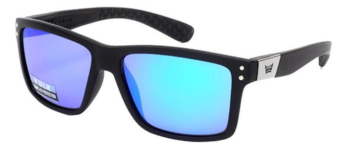 Anteojos De Sol Vulk Raven Mblk Revo Lentes Blue Espejados