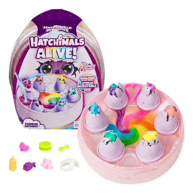 Hatchimals Alive, Rainbow Hatchery, 6 Minifiguras En Huevos | Meses sin interés
