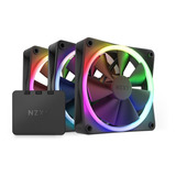 Kit De 3 Ventiladores Nzxt F120 120mm Rgb + Control 1800rpm