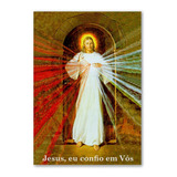 Placa Decorativa Quadro Jesus Misericordioso A4 Mdf