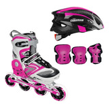 Combo Patines Canariam Bolt+ Casco Sonic + Kit C4 Canariam