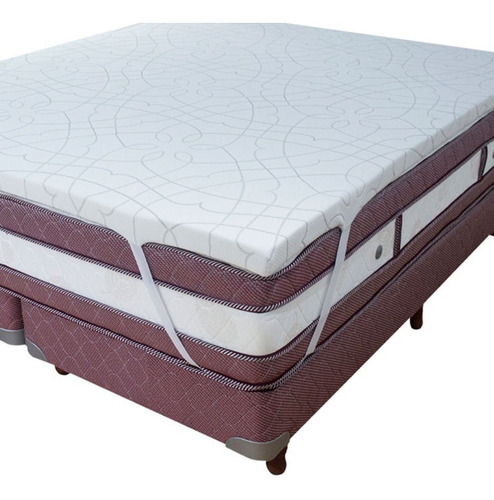 Pillow Top Viscoelastico Desmontable Queen 200 160 5 Cm