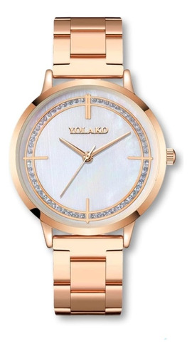 Reloj Elegante Para Mujer Ideal Para Regalo Oro Rosa Nacar