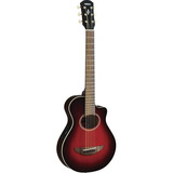 Guitarra Electroacustica Yamaha Apx Traveler Rojo Sombreado Orientación De La Mano Derecha Color Dark Red Burst