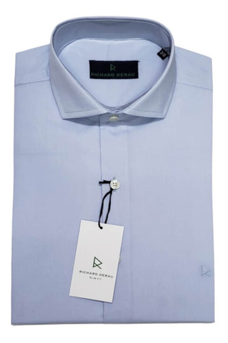 Camisas Slim Fit Cuello Italiano Muy Abierto-  Richard Derau