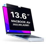 Macbook Air 13,6 M2 (a2681) Lámina Privacidad Anti Espía 