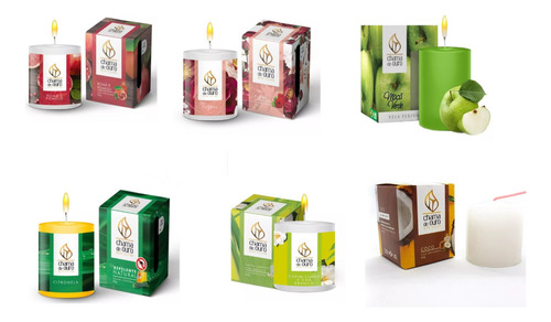 Jogo De Velas Perfumadas Aromatizadas 60g Kit Com 6 Peças