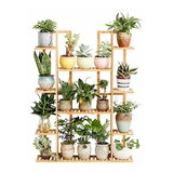 Bamboo 9 Tier 17 Estante Para Plantas En Macetas Estante Par