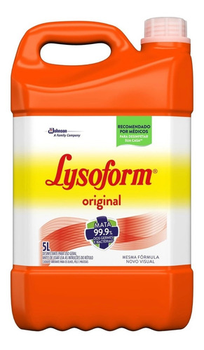 Desinfetante Lysoform Original 5 Litros Bactericida Oferta