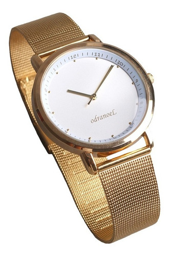 Reloj Unisex Odranoel®, Con Giro Inverso, Golden White