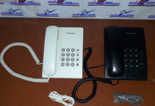 Teléfono Fijo Panasonic Kx-ts500 Blanco Y Negro