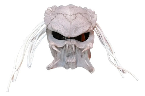 Casco Depredador Colmillos Gris Envio Gratis!!! | Meses sin interés