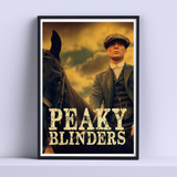 Cuadro Peaky Blinders Shelby A Caballo  30x40 Con Vidrio 