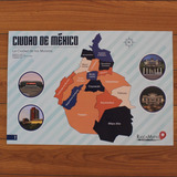 Mapa Rascable De La Ciudad De México| Plumilla De Colección 